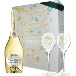 Champagner Perrier Jouët - Blanc de Blancs - Geschenkset 2 Gläser