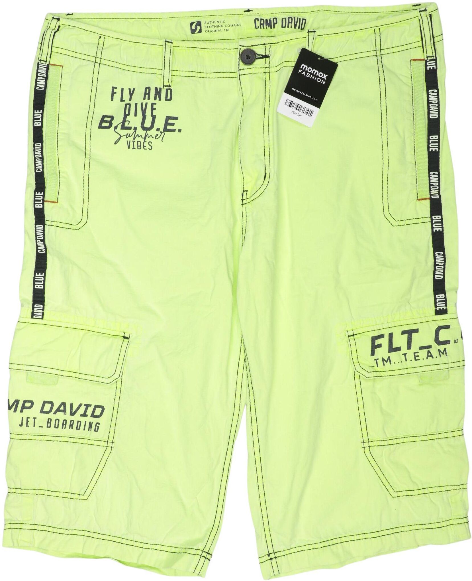 Camp David Herren Shorts, Neon, Gr. XL, Baumwolle - Second Hand
