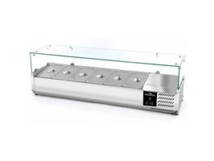 Vitrine à ingrédients réfrigérée 1400x395mm (6x GN1/3) PREMIUM - GOLDINOX