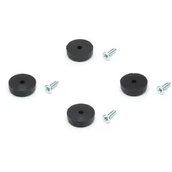 Vitra Kunststoffgleiter-Satz für Eames und DSW basic dark schwarz