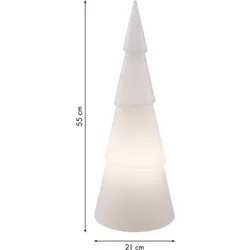 8 seasons design LED-Dekoleuchte Shining Tree rund 55 cm (WW)