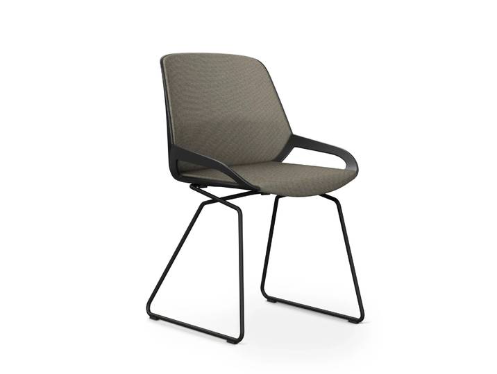 AERIS NUMO COMFORT Sitzbezug und Rückenpolster Stoff Cura - Besucherstuhl Konferenzstuhl Beige