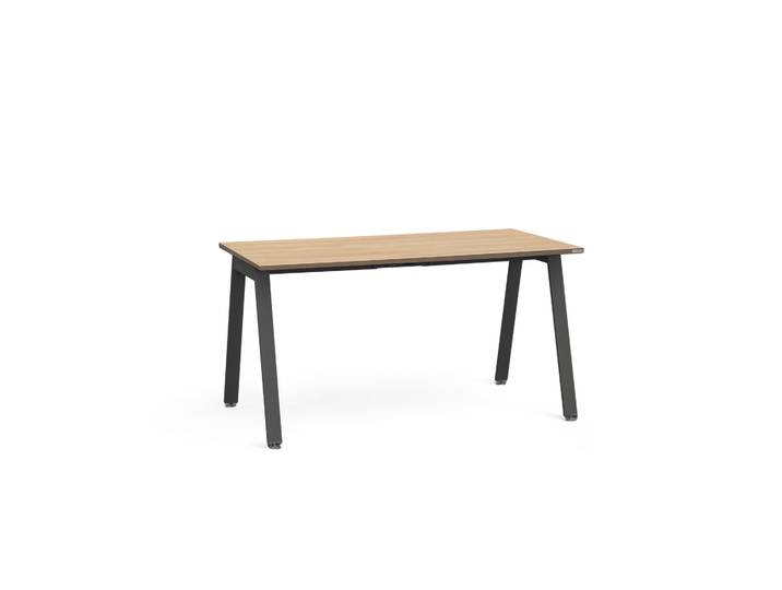 Bürotisch Tradingzone Sem 140x70 cm, Eiche/Schwarz, Rechteckig, Neu, Tisch - Hochwertig & langlebig