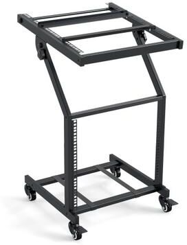 Costway 2 Layer Professional Audio Rack Mount with Adjustable Crossbars