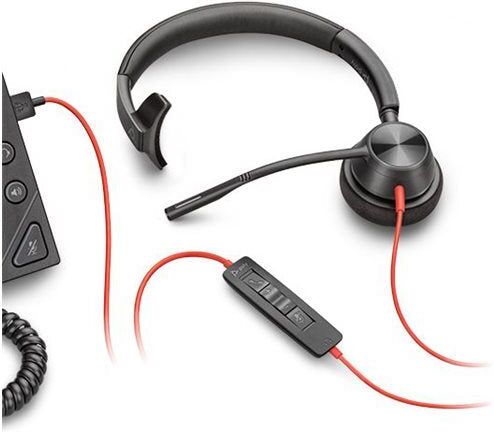 Poly Blackwire 3310-M Wired Headset – USB-A, Microsoft Teams Certified
