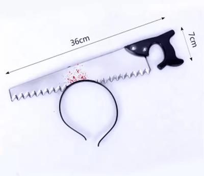Inspire Curations Fake Bloody Weapon Headband Halloween Headband Horror Costume Accessory For Parties & Cosplay d