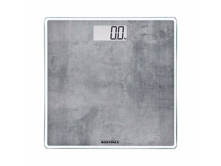 Soehnle Personenwaage Style Sense Compact 300 concrete – Personenwaage/Körperwaage – hellgrau
