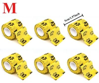 Uplifted Finds Aero Wrap Pro Self Adhesive Paw & Leg Protection 6 Pcs Yellow