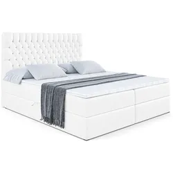 BOXBETT SERENE - 120x200 Weiß Hochglanz