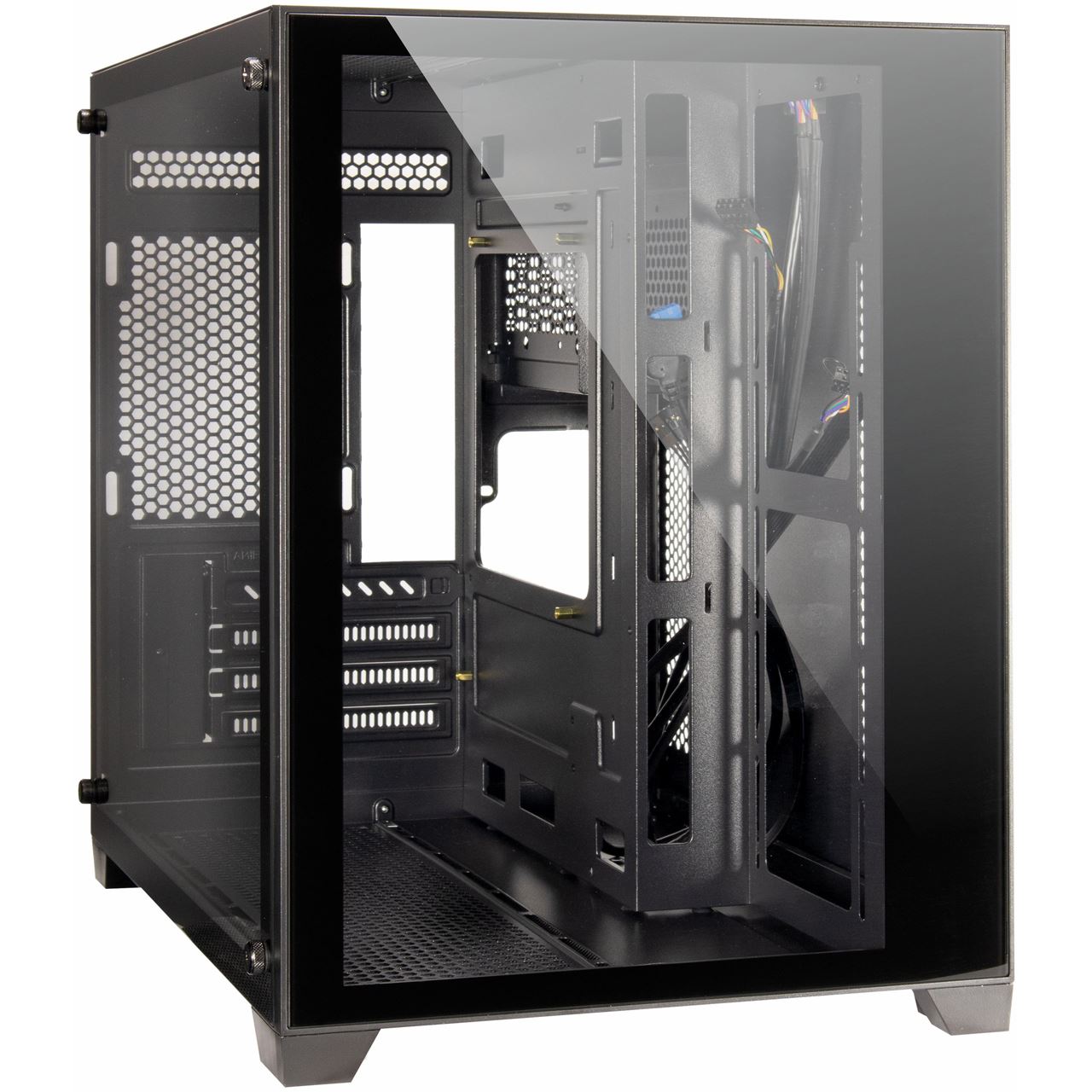 Inter-Tech C-501 Aspect Mini Tower ohne Netzteil schwarz