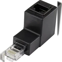 RJ45 Netzwerk Adapter CAT 5e 90? nach unten gewinkelt [1x RJ45-Stecker - 1x RJ45-Buchse]  RF-4087416