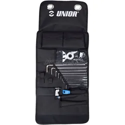 Unior 1600WRAP-US Werkzeugrolltasche, 15-tlg., black