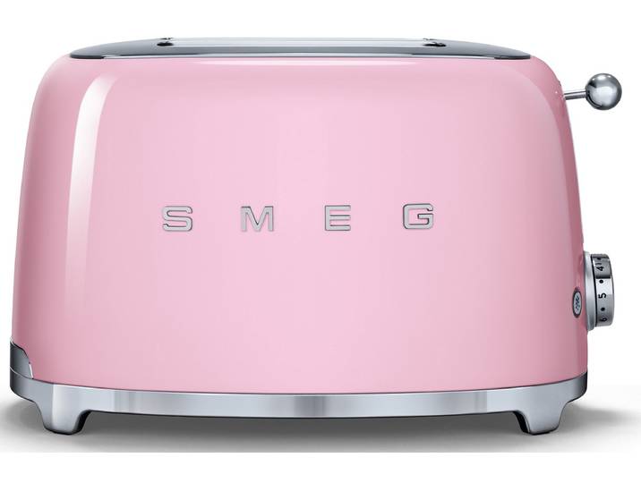 Smeg - Grille-pains 2 Fentes 950w Rose Tsf01pkeu