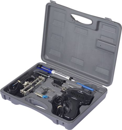 TOOLCRAFT SK 3000 Lötkolben-Set 230V 100W Vernickelte Lötspitze 460°C (max) inkl. Lötpistole, inkl. Ablage, inkl. Dritte Hand