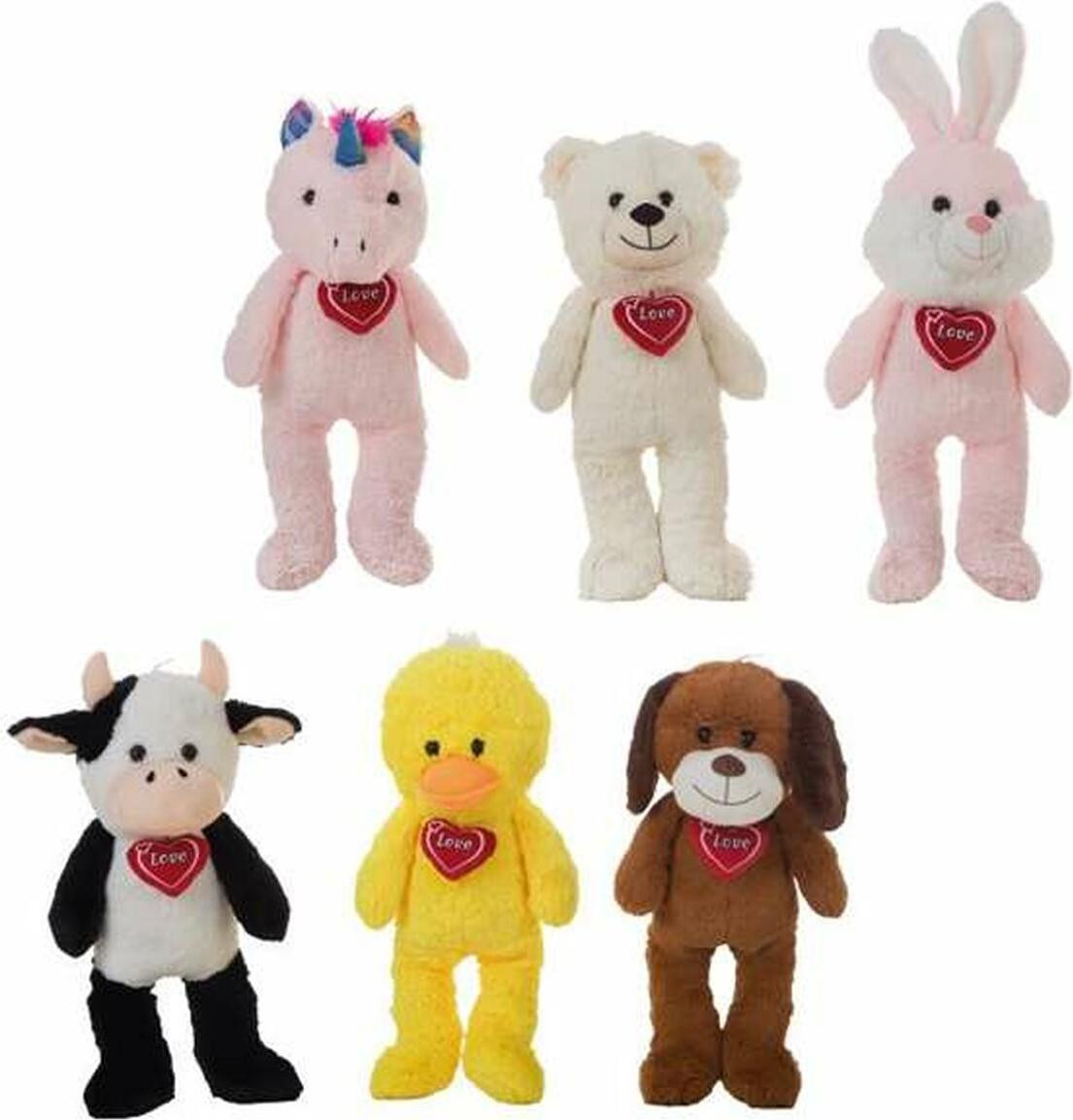 Pluche knuffel Lucky Hart van BigBuy Kids, 52 cm