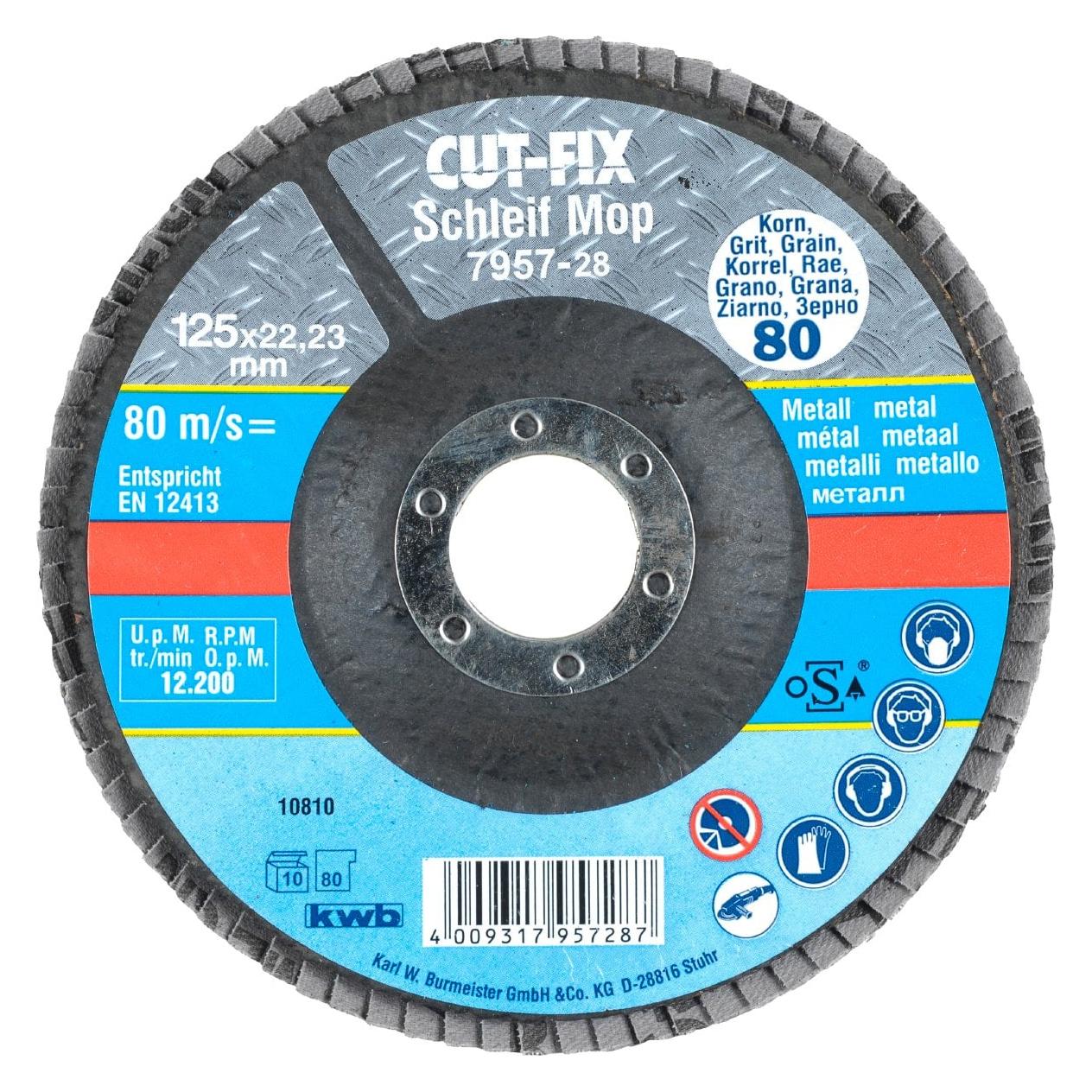 kwb Cutfix Schleifmop 125 K80 Ls (80) (795728)