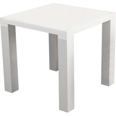 Esstisch SALESFEVER "Design-Tisch für stilvolles Ambiente", weiß (weiß, weiß, weiß), B:80cm H:76cm T:80cm, Tische, Rechteckiger Esstisch Esstisch, hochglanz lackiert