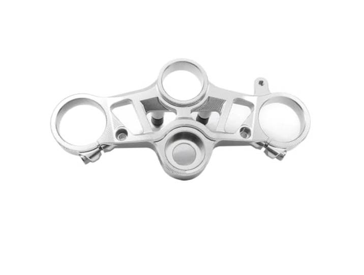 Obere Gabelbrücke， Für YZFR7 2021-2023 Zubehör CNC Motorrad Vordere Gabelbrücke Obere Brückenklemme Gabel Gabelführung Gabelbrücke，(RED)