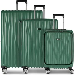 Brics Cervia 2.0 4 Rollen Kabinentrolley 77 cm Laptopfach mit Dehnfalte, Koffer, Grün