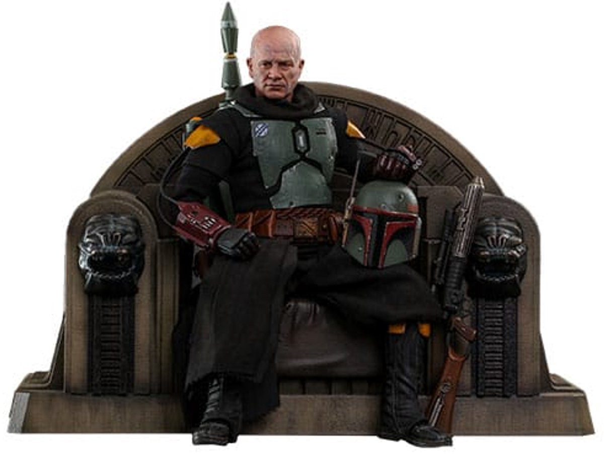 Hot Toys Star Wars The Mandalorian Boba Fett Repaint Armor and Throne Special Edition 1/6 Action Figuur, 30 cm