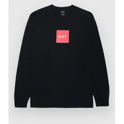 HUF Essentials Box Logo Longsleeve black Gr. S