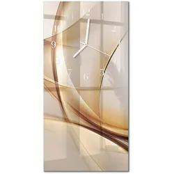 WANDUHR aus Glas 30x60 cm - Abstraktion