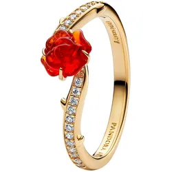 Pandora 163984C01 Damenring Goldfarben Disney Die Schöne und das Biest, 56/17,8