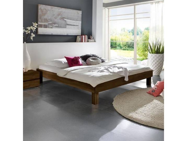 Bett Madrid Buche Massivholz ohne Kopfteil 140x200cm klassischer Stil