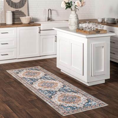 Nuloom Emi Traditional SplashGuard Machine Washable Area Rug