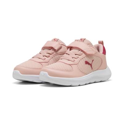 Sneaker PUMA "FUN RACER 2 AC PS", Mädchen, Gr. 31, Textil, rosa (rose quartz, port, island pink), Synthetik, Schuhe Sneaker, mit Kombiverschluss mit Klettverschluss, mit SOFTFOAM+ Dämpfung