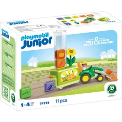 PLAYMOBIL 71773 JUNIOR Traktor mit lustiger Pflanzmaschine