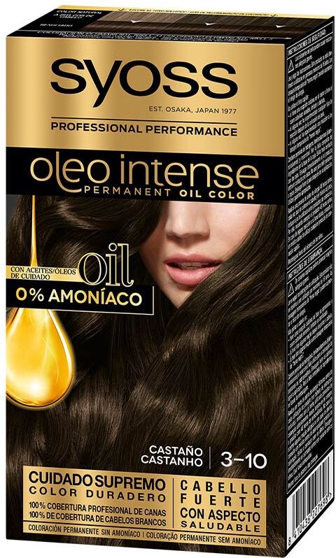Syoss Olio Intense tinte sin amoniaco #3.10-castaño