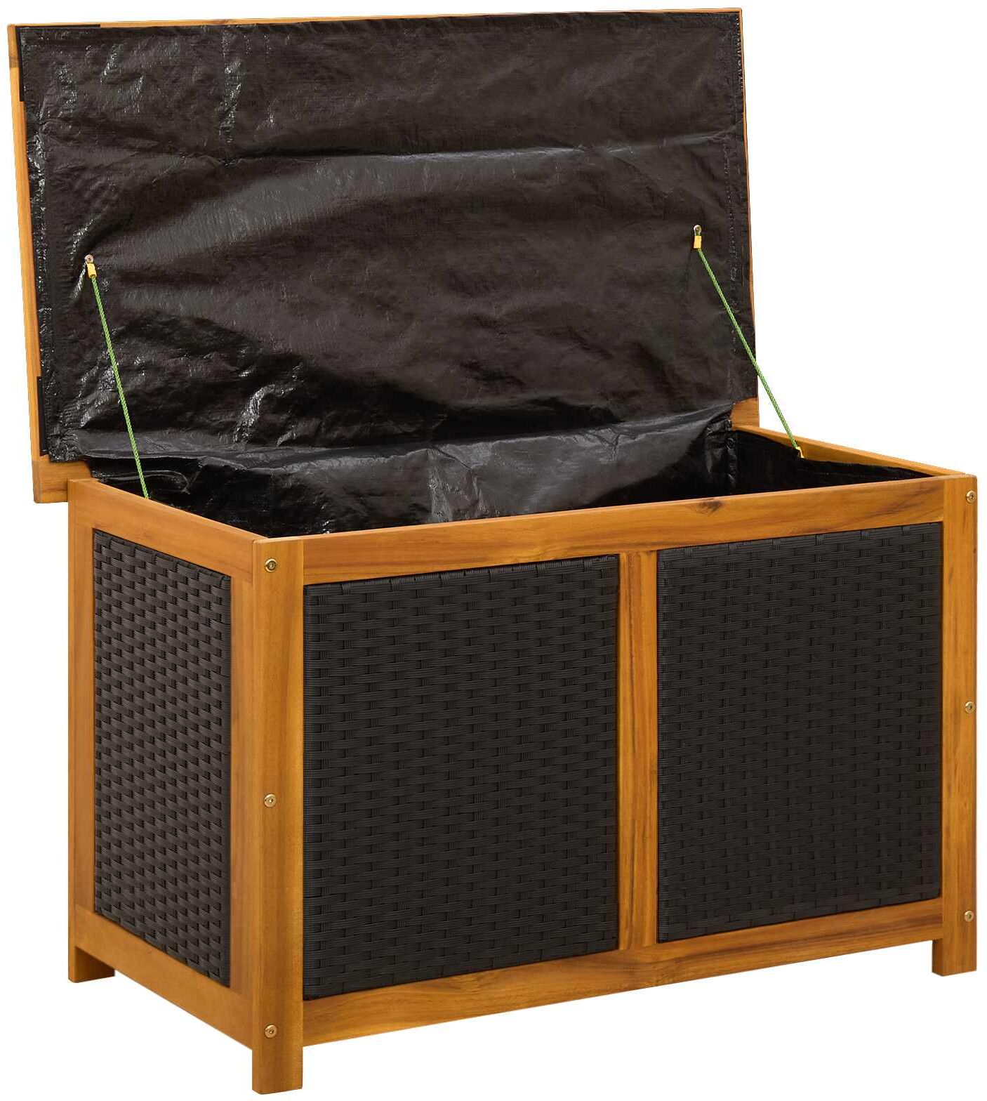 vidaXL Boîte de Rangement de Jardin 141 L Bois d'Acacia Massif
