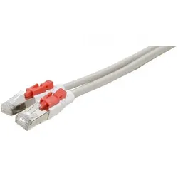 Exertis Connect Patchkabel Cat. 6A, S/FTP (PiMF), verriegelbar, grau, 5,0 m