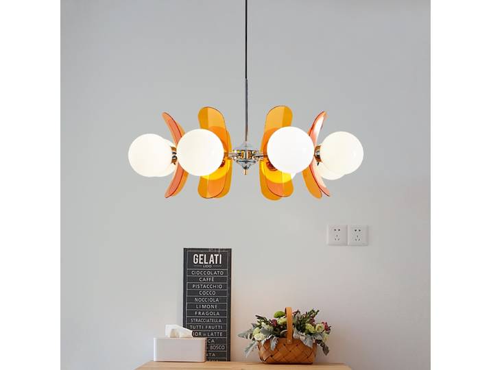 Nouvelle Lampe Suspendue Moderne de Luxe 2026 pour Salon, Décoration Intérieure, Couloir, Chambre, Grenier, Cuisine, Pack Lampe LED en Verre Blanc