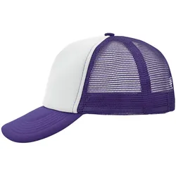Mesh Basecap "MB070" 5-Panel-Polyester - white/lilac