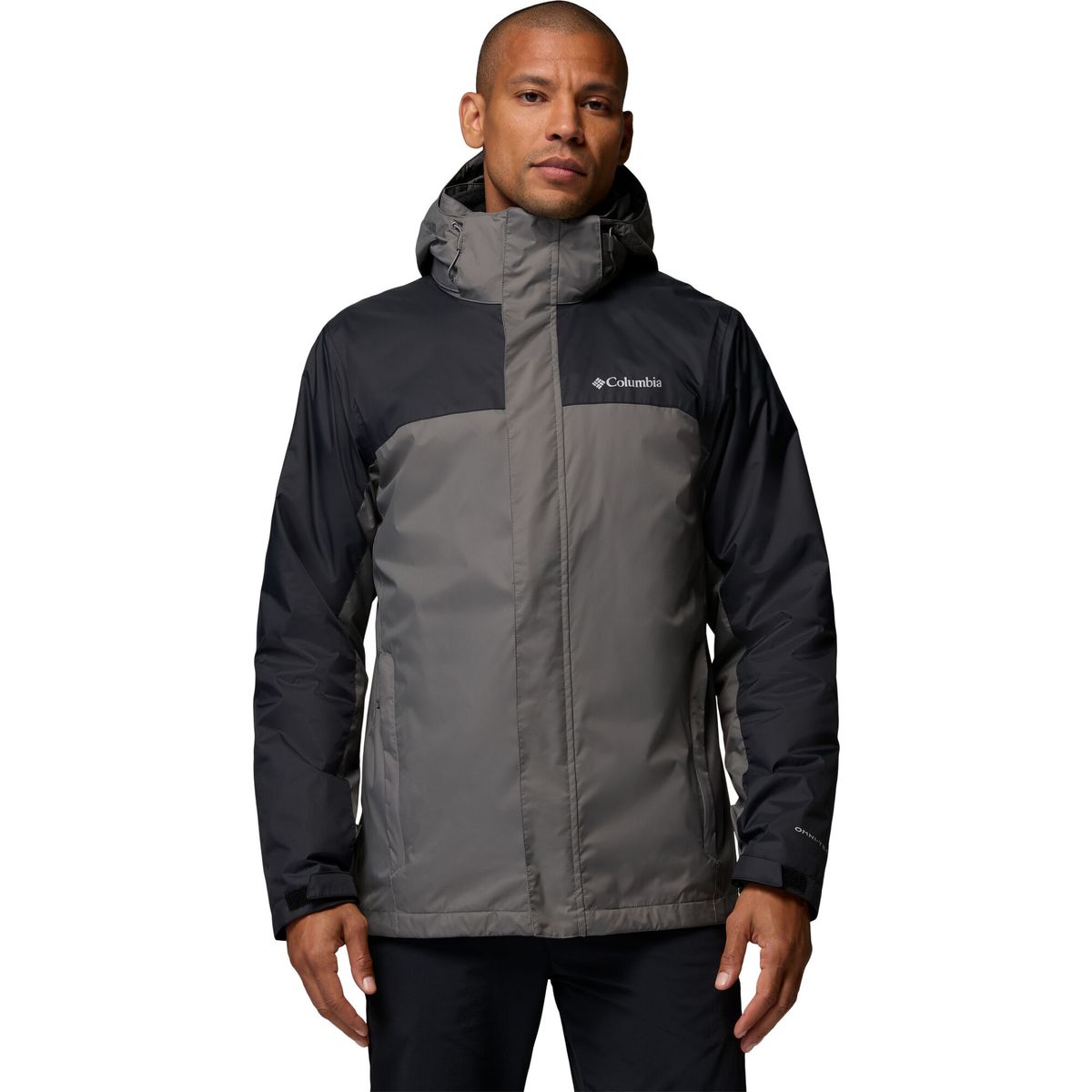 Columbia Men’s Watertight 3-in-1 Waterproof Jacket city grey, black (023) M 217449-2174493-023-M