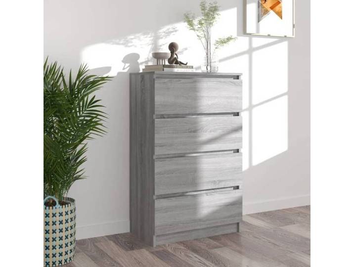 SALE 2025 Meuble bas bahut vaisselier - Buffet - Sonoma gris - 60x35x98 5 cm - bois d'ingénierie 28 77 Kg 7178