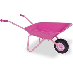 Relaxdays, Schubkarre, Schubkarre für Kinder rosa