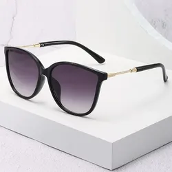 Cat-Eye-Sonnenbrille im Vintage-Look - black