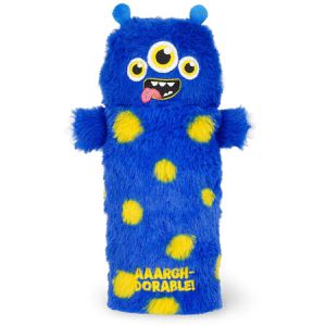 Legami Federmäppchen Super Soft! Monster, PPC0007, Schlamperetui, aus Stoff, blau / gelb