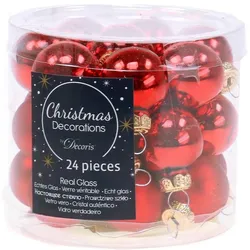 Viana, Christbaumschmuck, Glaskugeln Weihnachtsdeko Set 22 Stück
