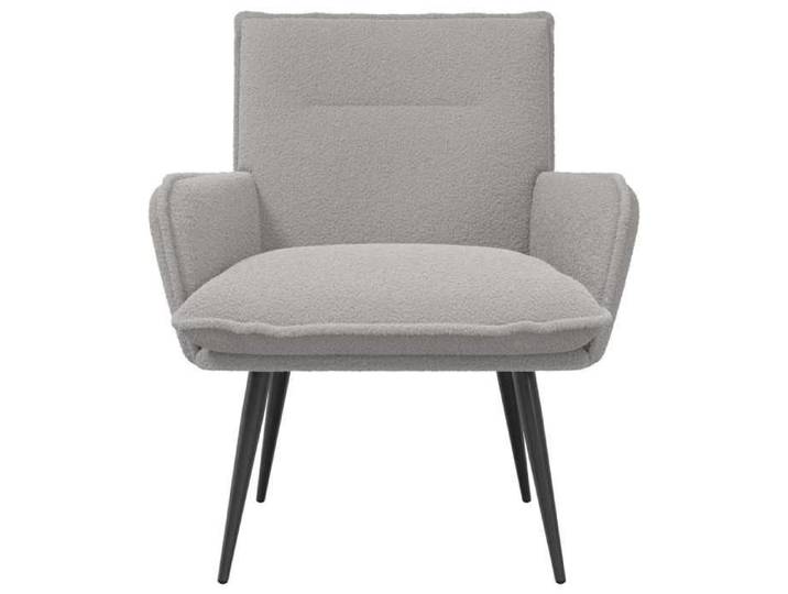 VIDAXL Fauteuil 1 place Fauteuil - Gris clair - Bouclé Conception pratique 96571