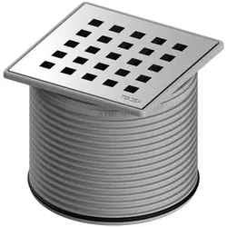 Tece drainpoint S Rostrahmen Edelstahl 100 x 100 inkl. Designrost "quadratum", 3660007 3660007