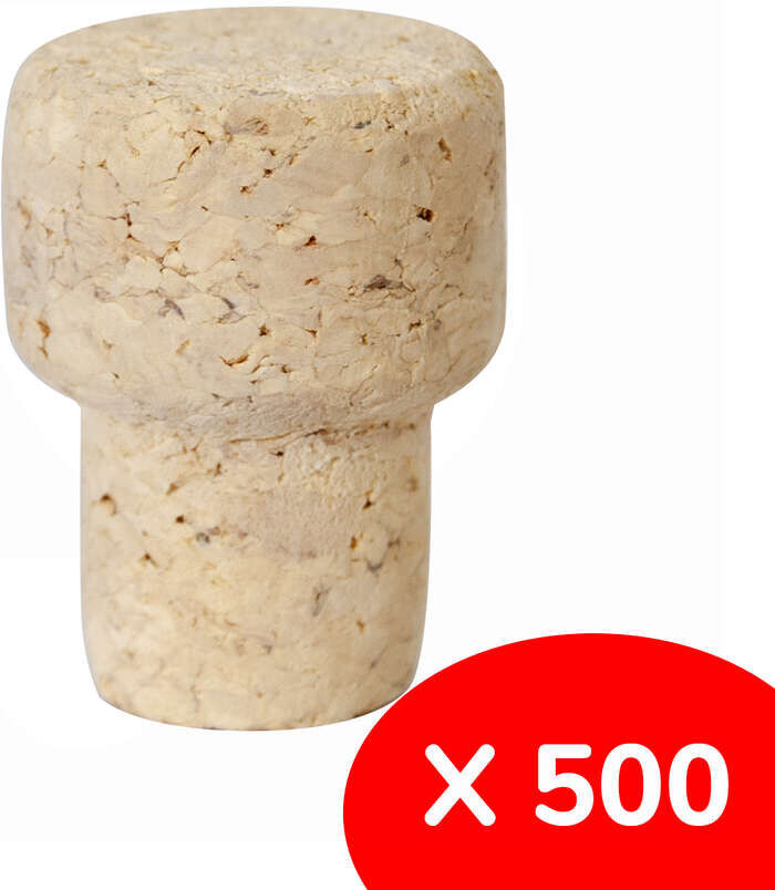 Polsinelli Tappo a fungo in sughero ∅ 20 (500 pezzi)