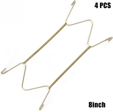 Inspire Curations 4Pcs Invisible Plate Hangers Wall Hooks For Decorative Plates & Antique China 8inch