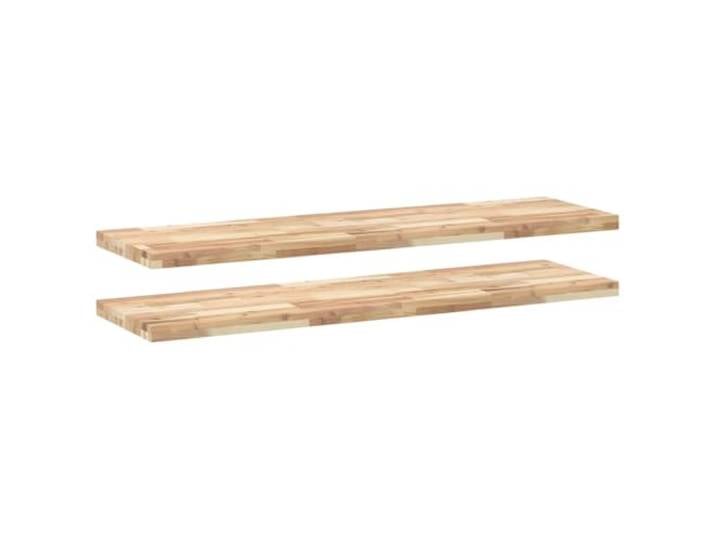 LASWWQMRF Schweberegal 2er Set 160x40x4 cm Akazie Massivholz Unbehandelt Flexible Wandablage aus Rohholz für Wohnzimmer und Küche. Gestalte deine Räume individuell mit nachhaltigem Design.