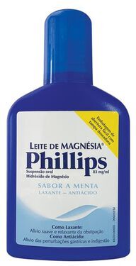 Leite Philips Leite de Magnésia Phillips Laxante Antiácido 200 ml