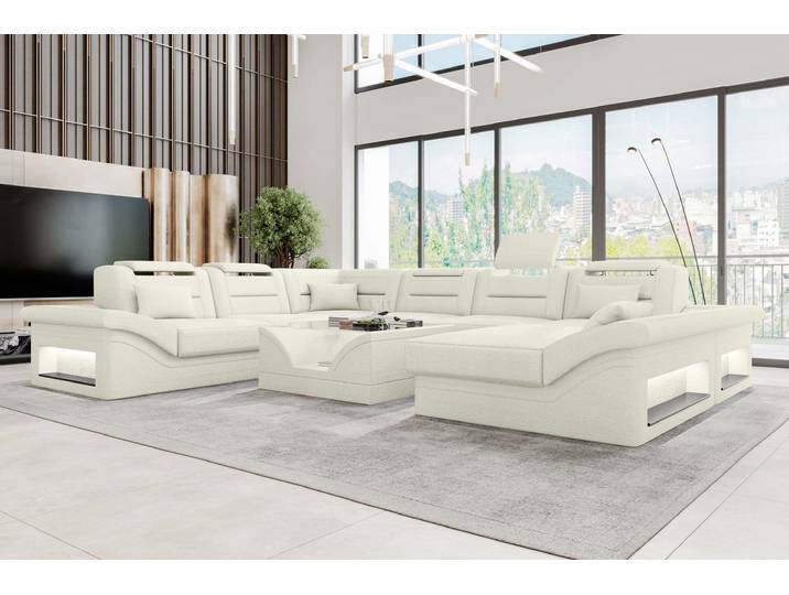 XXL Wohnlandschaft Enzo Stoffsofa