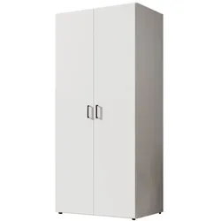 Pol Power Kleiderschrank Barwite 80 x 190 cm Dekor Weiß